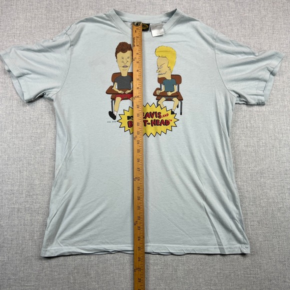 MTV Beavis and Butt-Head Men's Medium Graphic T-Shirt 2012 Retro Cartoon 90s - Picture 7 of 9